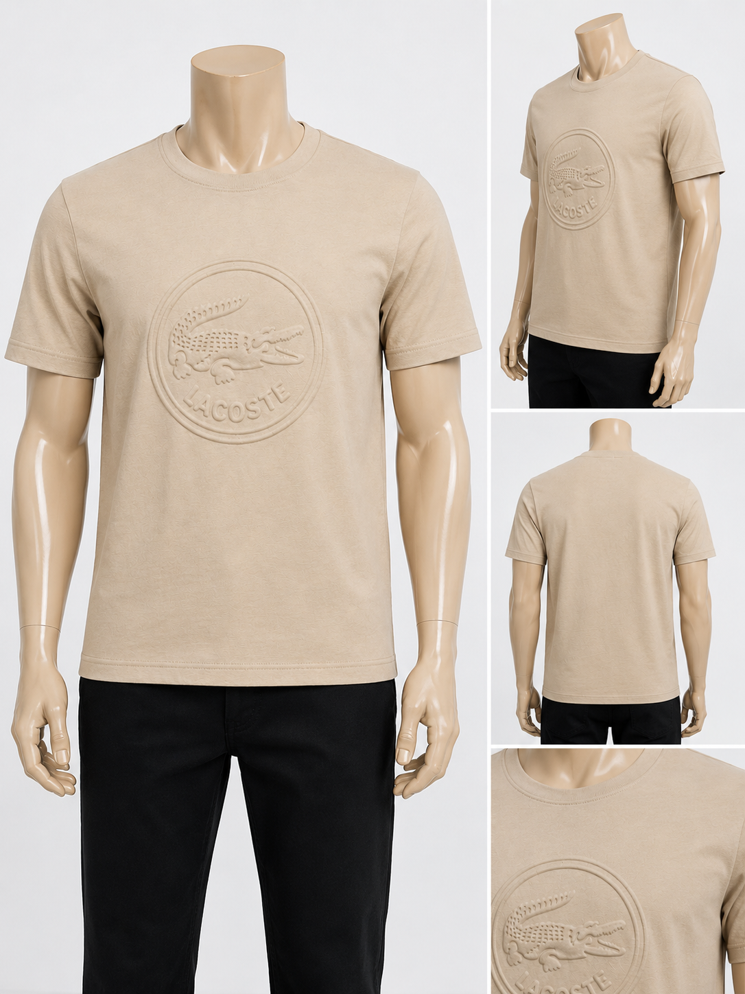 Lacoste Men's Slim Fit T-Shirt – Burgundy size S